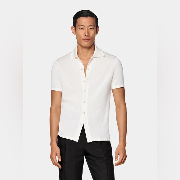 Suitsupply cotton silk Polo Cardigan - Picture 2 of 2